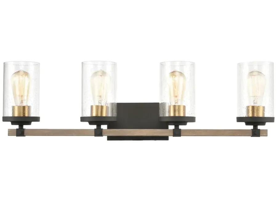 Geringer 30" Wide 4-Light Vanity Light - Charcoal