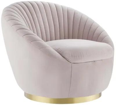 Whirr Tufted Performance Velvet Performance Velvet Swivel Chair