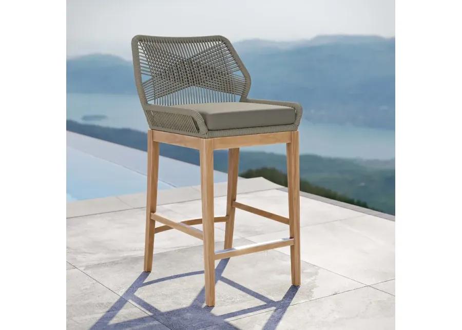 Wellspring Outdoor Teak Barstool