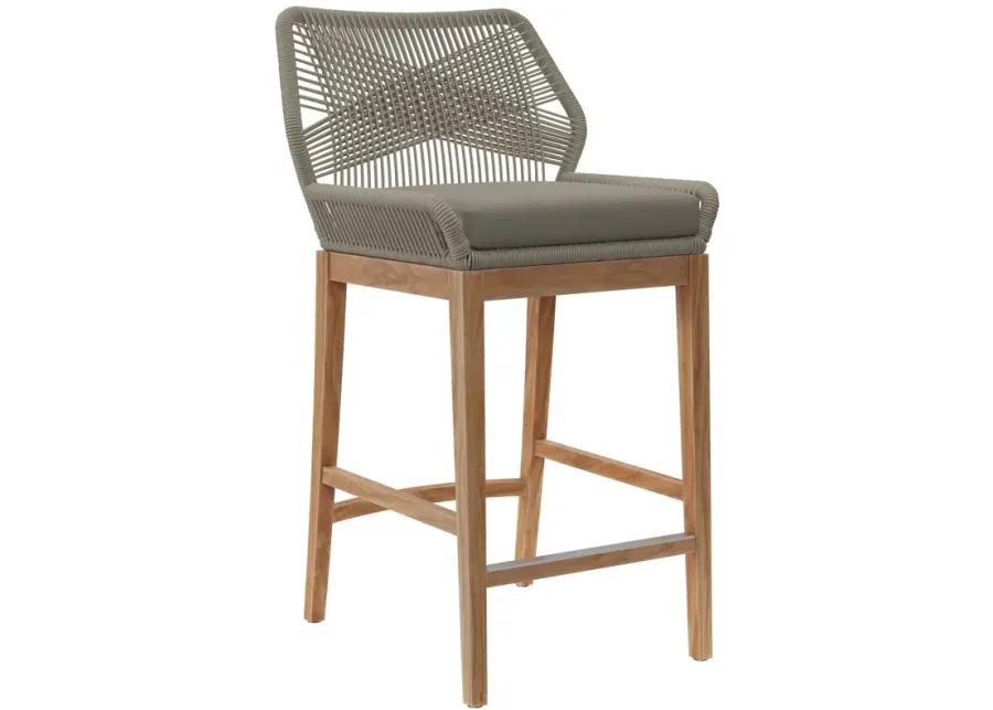 Wellspring Outdoor Teak Barstool