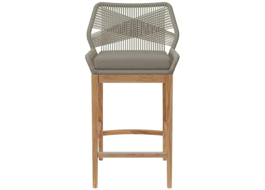 Wellspring Outdoor Teak Barstool