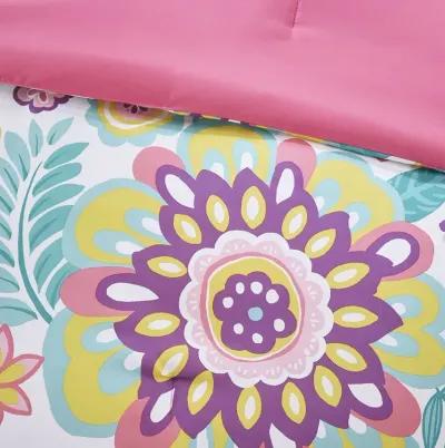 Mi Zone Camille Pink Floral Comforter Set