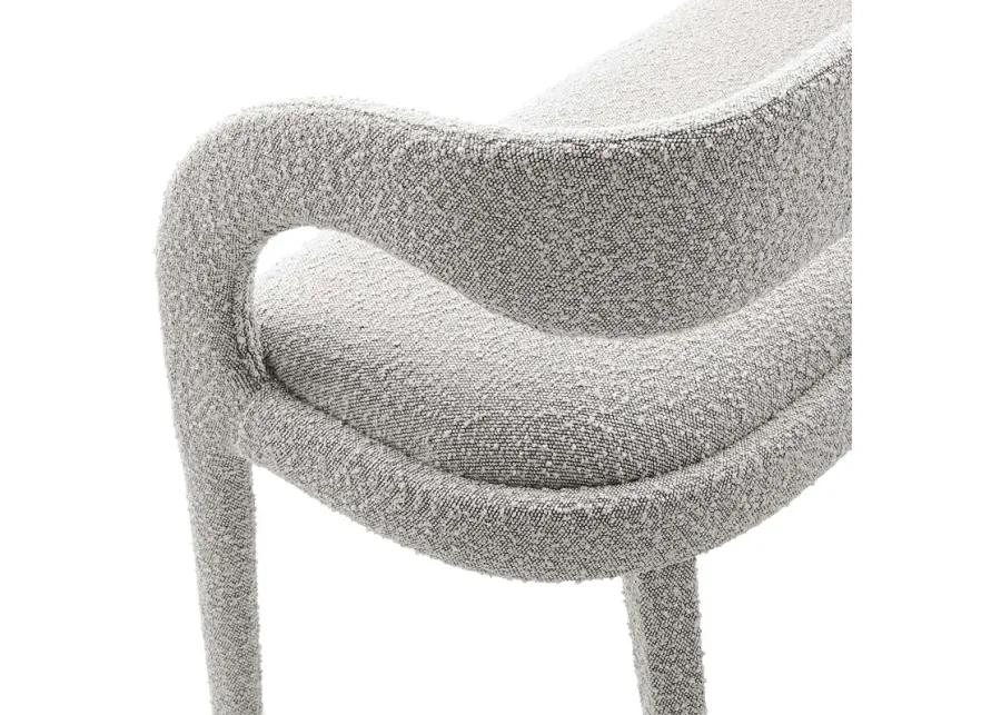 Pinnacle Boucle Fabric Accent Bench