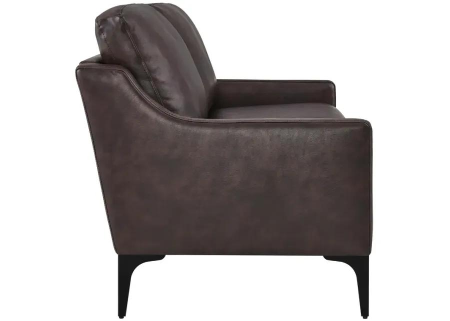 Corland Leather Loveseat