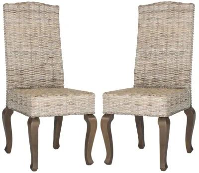 MILOS 18''H WICKER DINING CHAIR - Set of 2