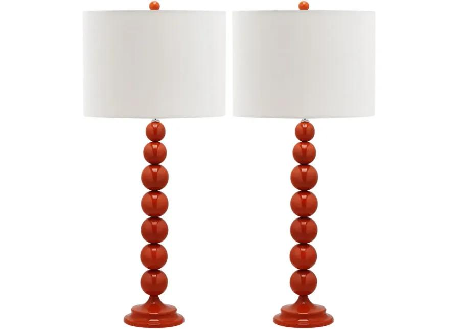 Jenna 31.5-Inch H Stacked Ball Lamp - Set of 2