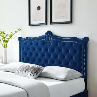 Louisa Tufted Performance Velvet Twin Headboard