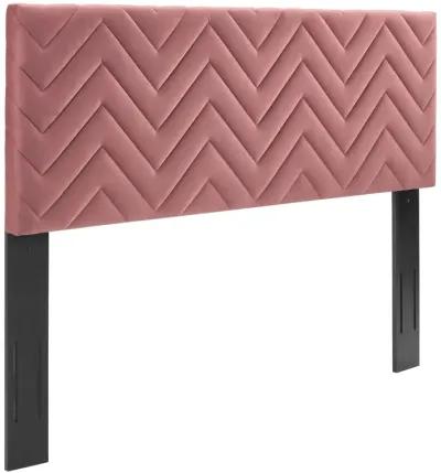 Mercy Chevron Tufted Performance Velvet King/California King Headboard