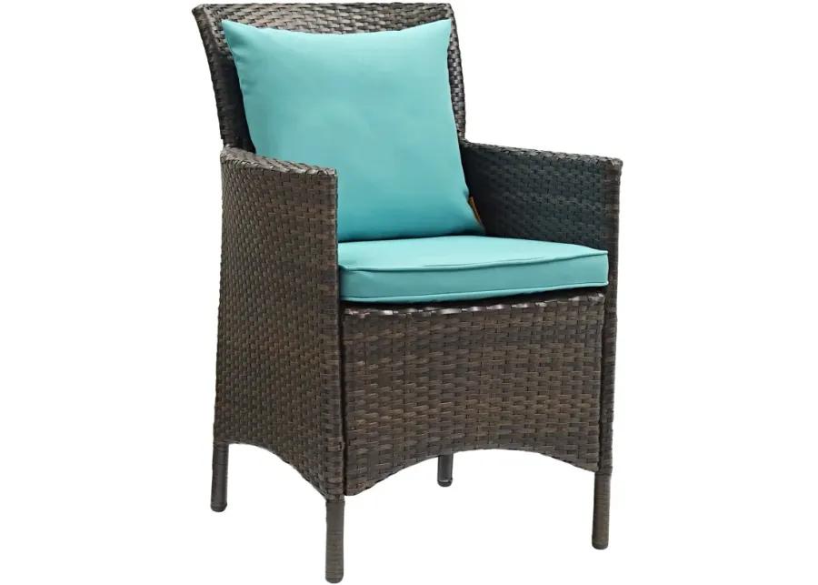 Conduit 7 Piece Outdoor Patio Wicker Rattan Dining Set