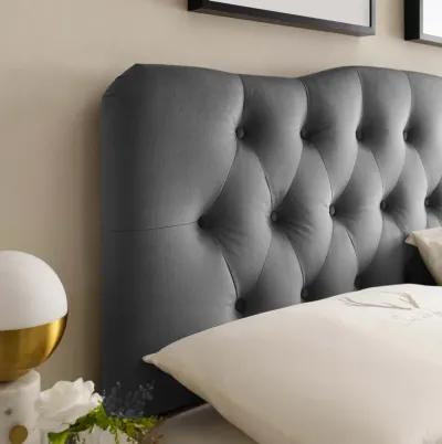 Annabel King Diamond Tufted Performance Velvet Headboard