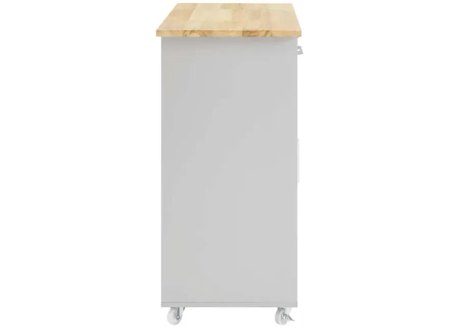 Culinary Kitchen Cart With Spice Rack