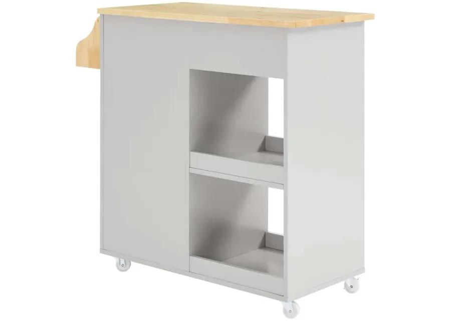 Culinary Kitchen Cart With Spice Rack