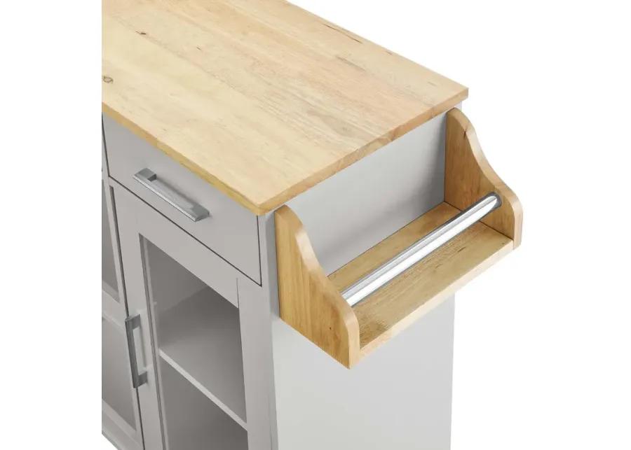 Culinary Kitchen Cart With Spice Rack