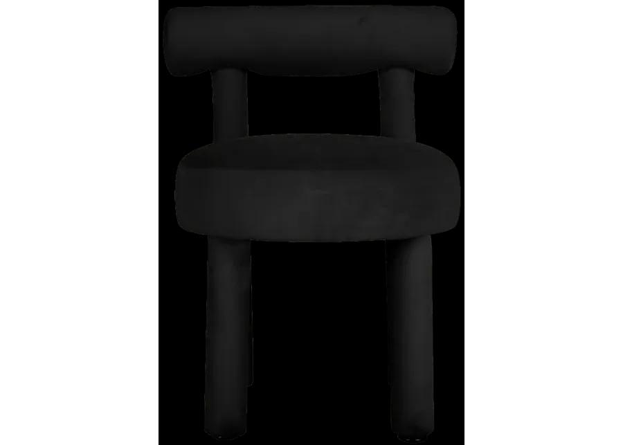 Carmel Black Velvet Dining Chair