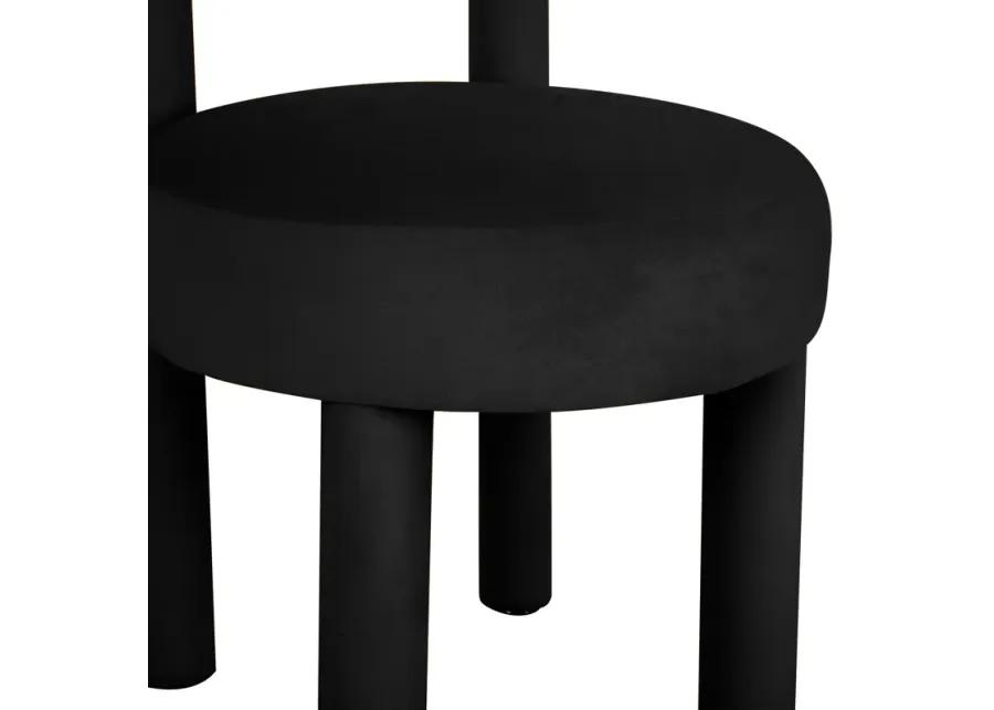 Carmel Black Velvet Dining Chair