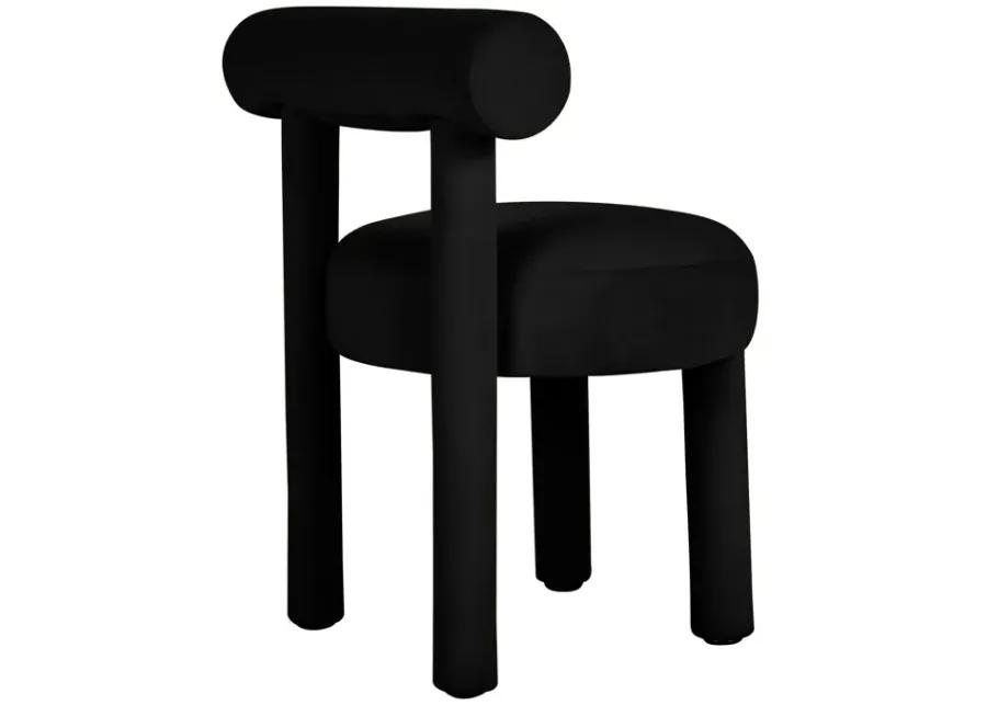 Carmel Black Velvet Dining Chair