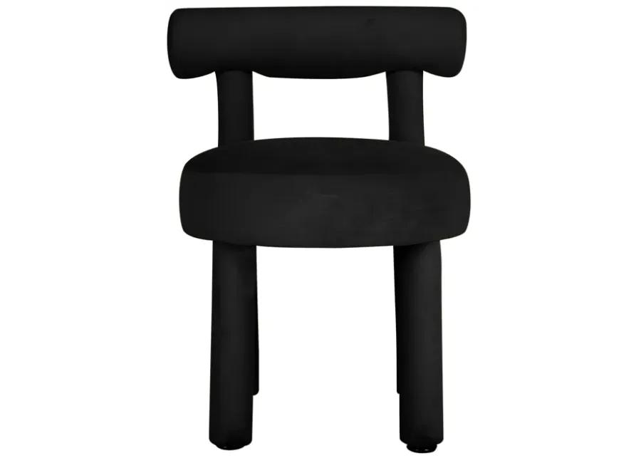 Carmel Black Velvet Dining Chair