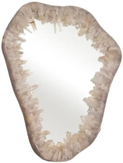 Quartz, 25" Organic Mirror, Ivory