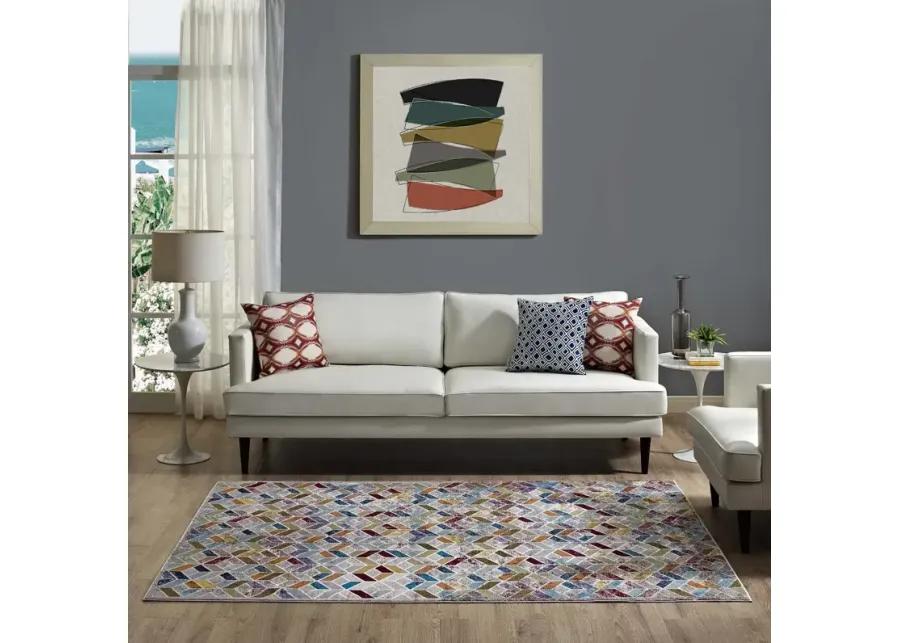 Laleh Geometric Mosaic 4x6 Area Rug