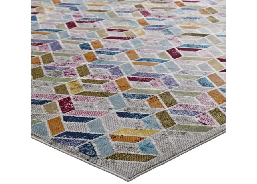 Laleh Geometric Mosaic 4x6 Area Rug