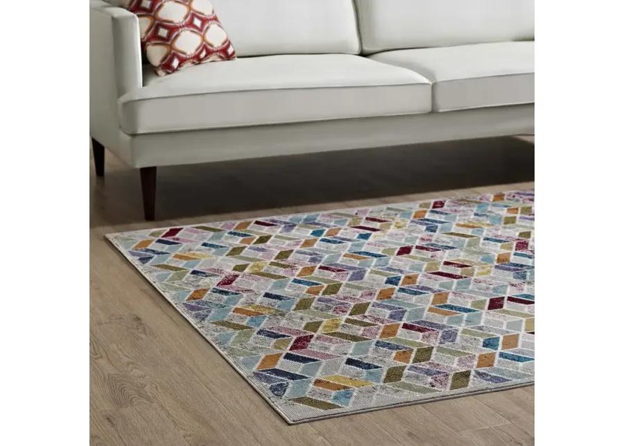 Laleh Geometric Mosaic 4x6 Area Rug