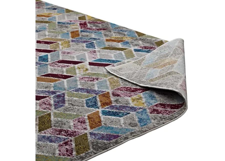 Laleh Geometric Mosaic 4x6 Area Rug