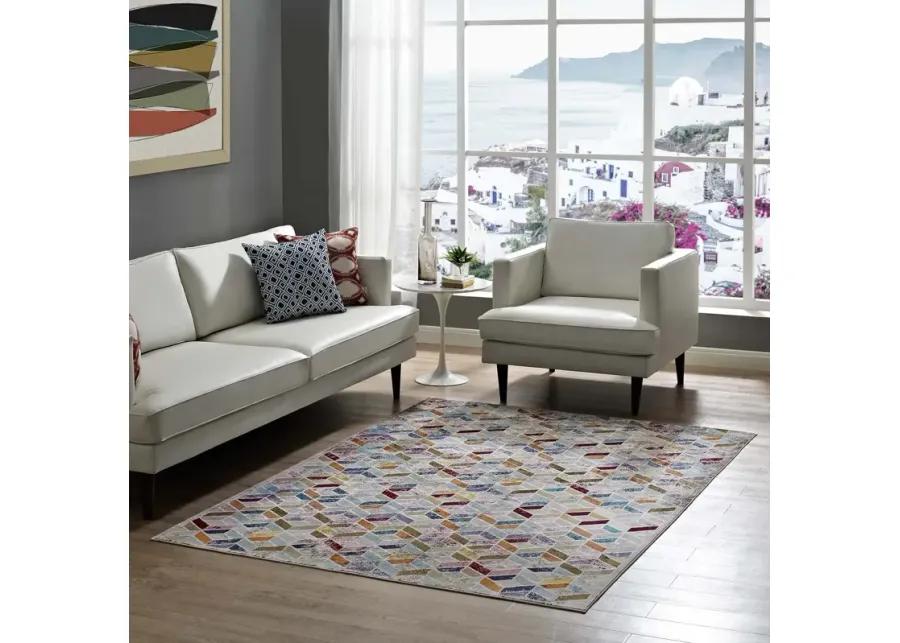 Laleh Geometric Mosaic 4x6 Area Rug