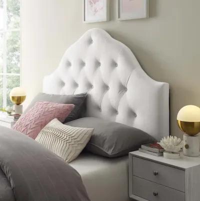 Sovereign Queen Diamond Tufted Performance Velvet Headboard