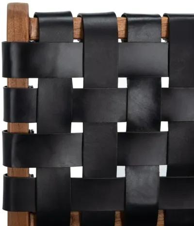 TAIKA WOVEN LEATHER DINING CHAIR - Set of 2