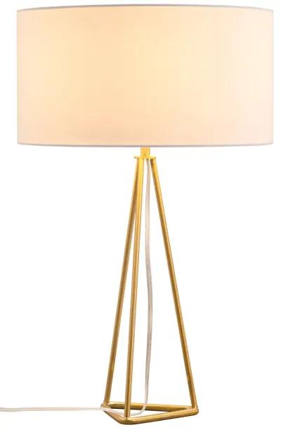 Sascha Table Lamp White & Brass