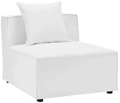 Saybrook Outdoor Patio Upholstered Sectional Sofa Armless Chair