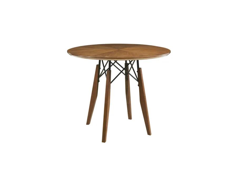 INK+IVY Clark Pecan Round Dining/Pub Table