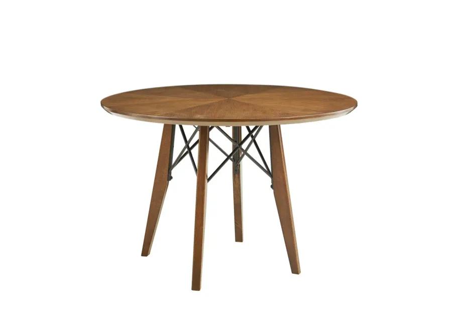 INK+IVY Clark Pecan Round Dining/Pub Table