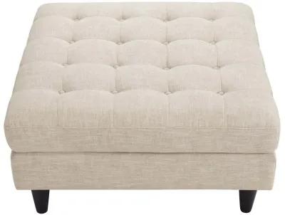 Empress Upholstered Fabric Large Ottoman