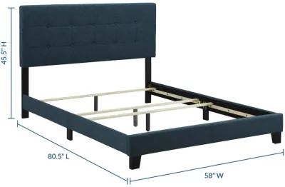 Amira Full Upholstered Fabric Bed