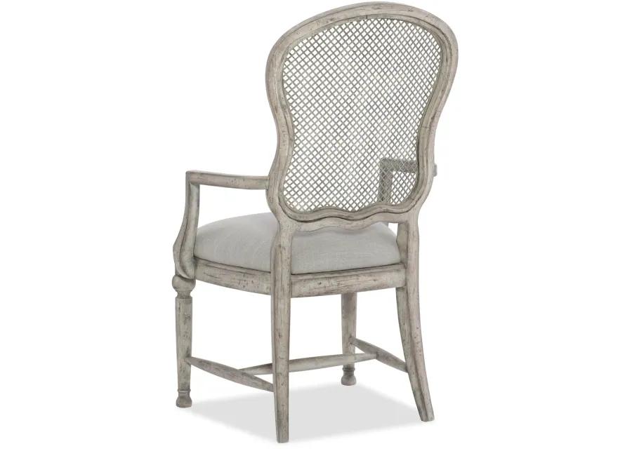 Boheme Gaston Metal Back Arm Chair - Set of 2