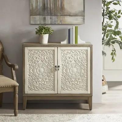 Madison Park Cowley Reclaimed Walnut/Antique Cream Accent Chest