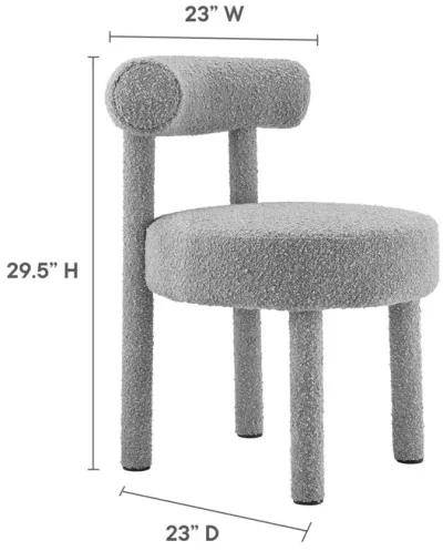 Toulouse Boucle Fabric Dining Chair