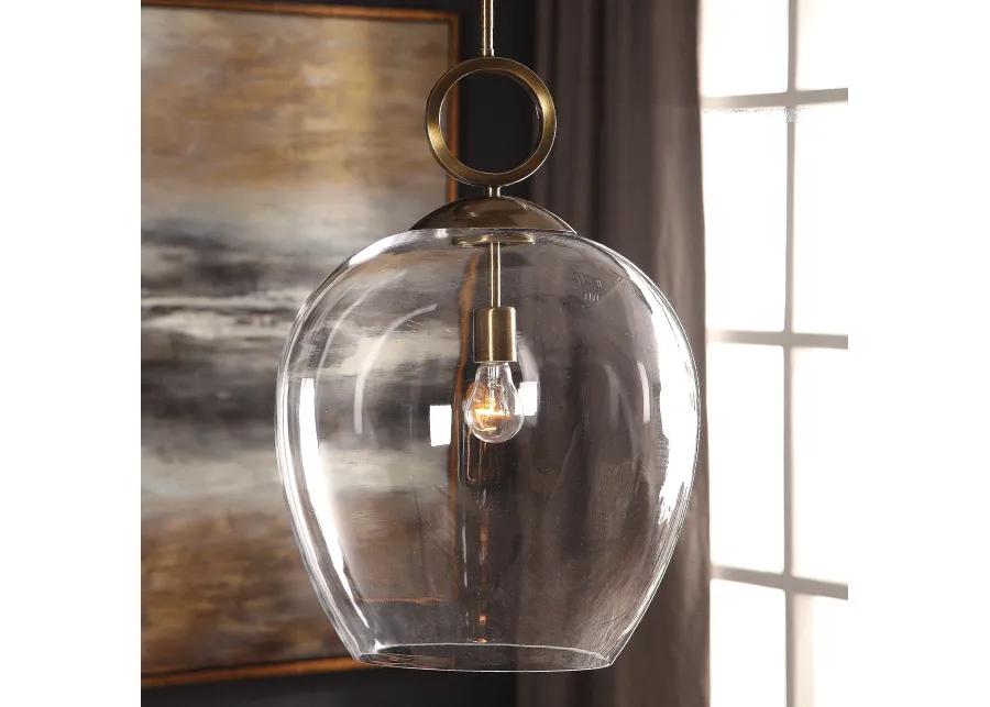 Calix Large Blown Glass 1 Light Pendant