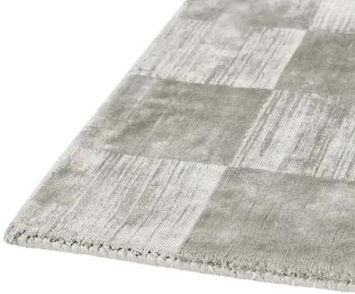 Berlin 8'x10' Indoor Soft Fabric Handwoven Checkered Dove Gray Accent Area Rug