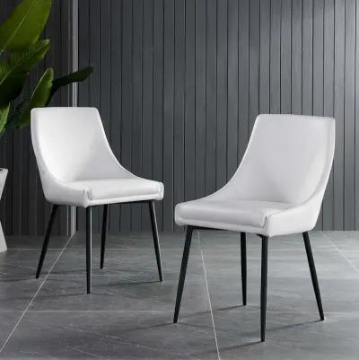 Viscount Vegan Leather Dining Chairs - Set of 2