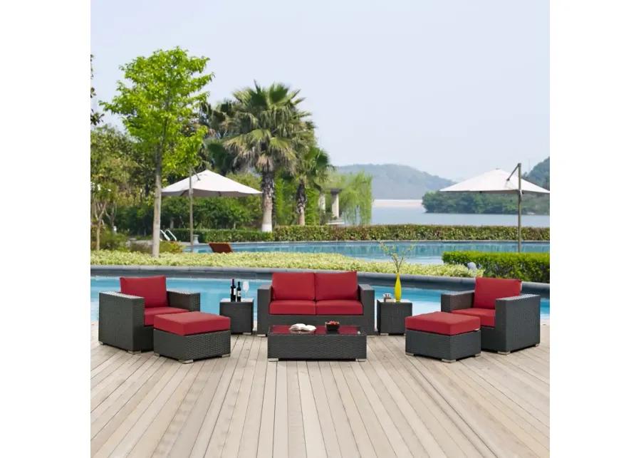 Sojourn 8 Piece Outdoor Patio Sunbrella® Sectional Set