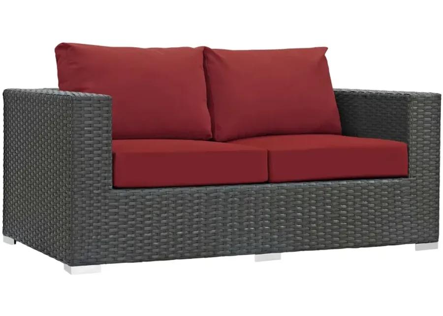 Sojourn 8 Piece Outdoor Patio Sunbrella® Sectional Set