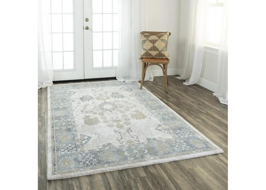 Elite Ivory  Recycled Polyester 5'2" x 7'9" Rectangle Rug