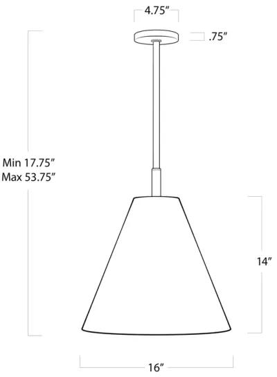 Bluff Outdoor Pendant (White)