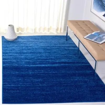 Adirondack Contemporary Light Blue / Dark Blue 10' X 14' Powerloomed Rug