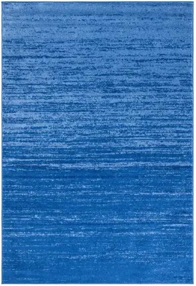 Adirondack Contemporary Light Blue / Dark Blue 10' X 14' Powerloomed Rug