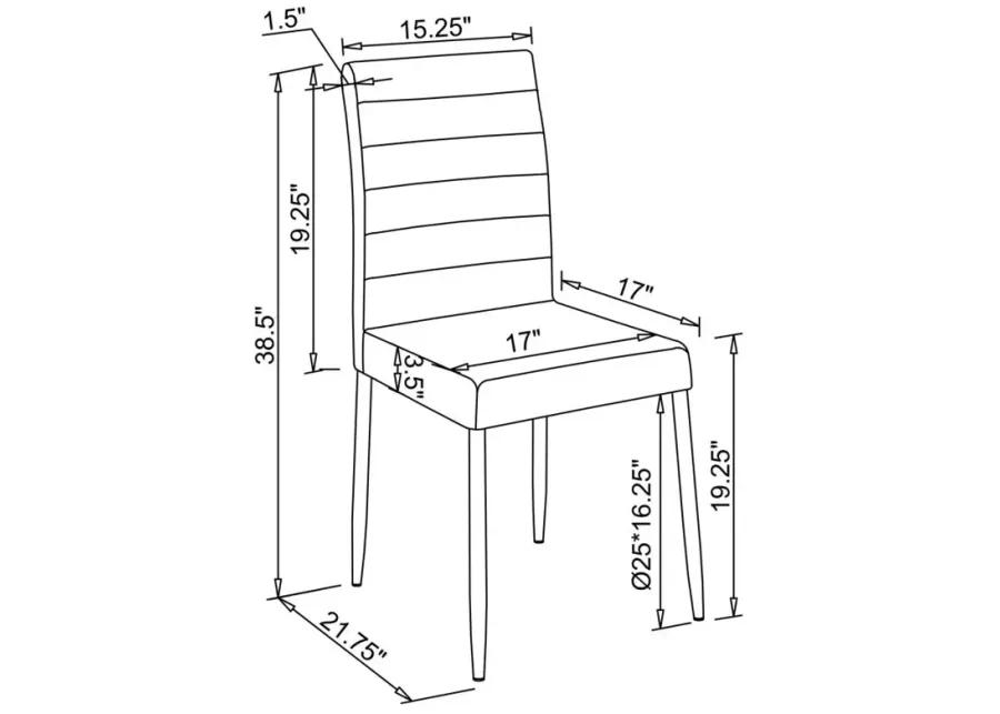 Maston Upholstered Dining Chairs White (Set of 4)