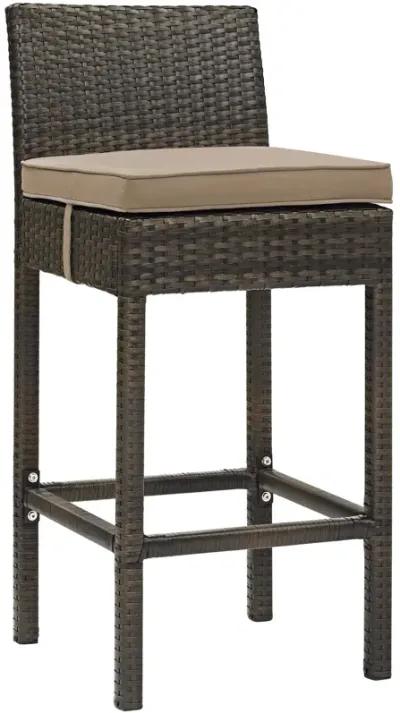 Conduit Bar Stool Outdoor Patio Wicker Rattan Set of 2