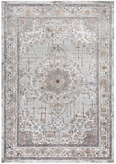 Westchester Gray/Multi  Polypropylene/Polyester 5'3" x 7'6" Rectangle Rug